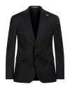 Tommy Hilfiger Man Blazer Black Size 46 Virgin Wool In Black