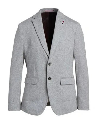Tommy Hilfiger Man Blazer Light Grey Size 36 Cotton