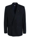 Tommy Hilfiger Man Blazer Midnight Blue Size 42 Wool, Elastane In Blue