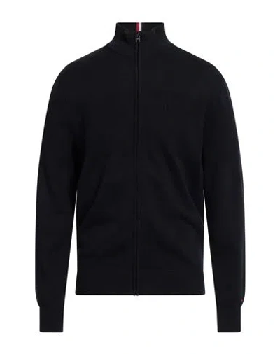 Tommy Hilfiger Man Cardigan Midnight Blue Size L Cotton In Black