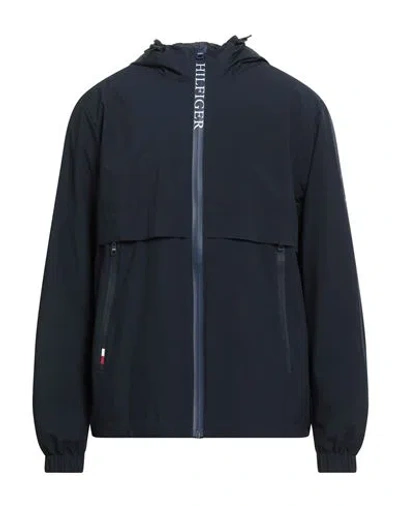 Tommy Hilfiger Man Jacket Midnight Blue Size M Polyester, Polyurethane