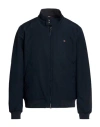 Tommy Hilfiger Man Jacket Navy Size L Elasterell-p, Polyester In Blue