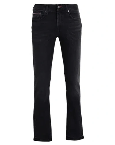 Tommy Hilfiger Man Jeans Black Size 31w-32l Cotton, Recycled Polyester, Recycled Elastane