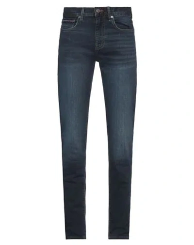 Tommy Hilfiger Man Jeans Blue Size 29w-32l Cotton, Elastomultiester, Elastane