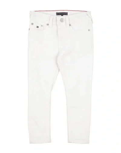 Tommy Hilfiger Babies'  Toddler Boy Jeans White Size 6 Cotton, Elastane