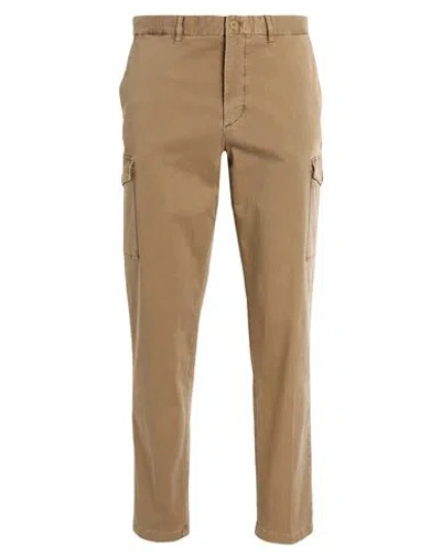 Tommy Hilfiger Man Pants Camel Size 30w-32l Cotton, Elastane In Beige