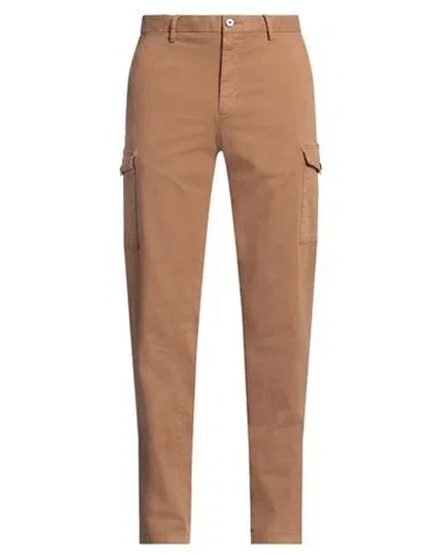 Tommy Hilfiger Man Pants Camel Size 36 Cotton, Elastane In Beige
