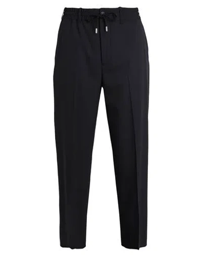 Tommy Hilfiger Man Pants Midnight Blue Size 36 Polyester, Wool, Elastane In Black