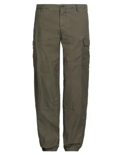 Tommy Hilfiger Man Pants Military Green Size 34w-34l Cotton, Elastane