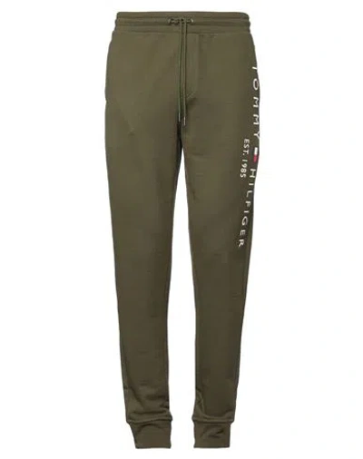 Tommy Hilfiger Man Pants Military Green Size Xs Cotton