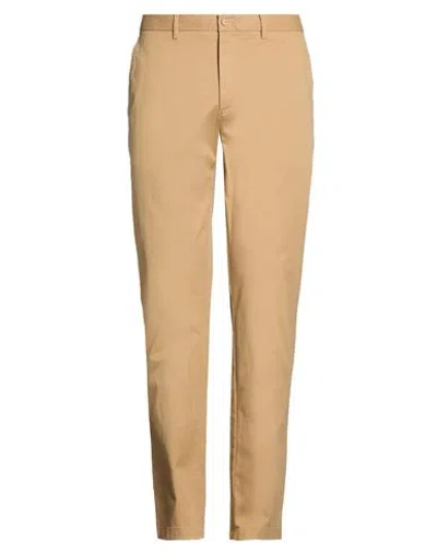 Tommy Hilfiger Man Pants Sand Size 34 Cotton, Elastane In Brown