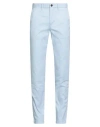 Tommy Hilfiger Man Pants Sky Blue Size 31w-32l Cotton, Elastane In Multi