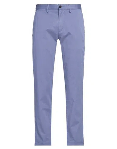 Tommy Hilfiger Man Pants Slate Blue Size 30 Cotton, Elastane
