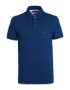 Tommy Hilfiger Man Polo Shirt Blue Size S Cotton, Elastane
