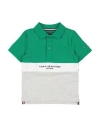 Tommy Hilfiger Man Polo Shirt Green Size 12 Cotton, Elastane In Green