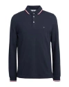 Tommy Hilfiger Man Polo Shirt Midnight Blue Size S Organic Cotton, Elastane