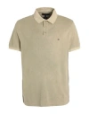Tommy Hilfiger Man Polo Shirt Sage Green Size L Cotton