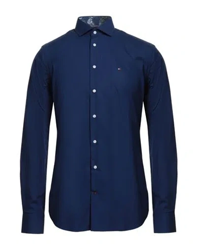 Tommy Hilfiger Man Shirt Blue Size 15 ½ Cotton