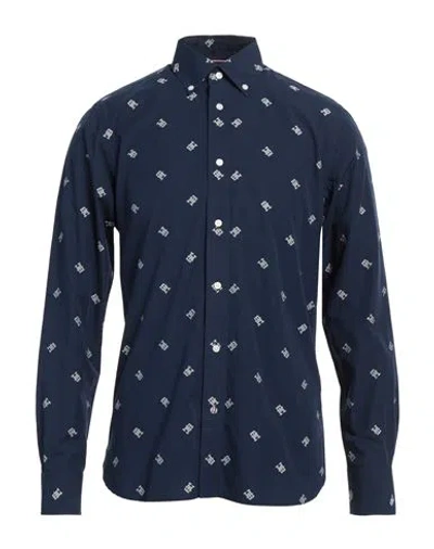 Tommy Hilfiger Slim Fit Thflex Microprint Shirt In Blue