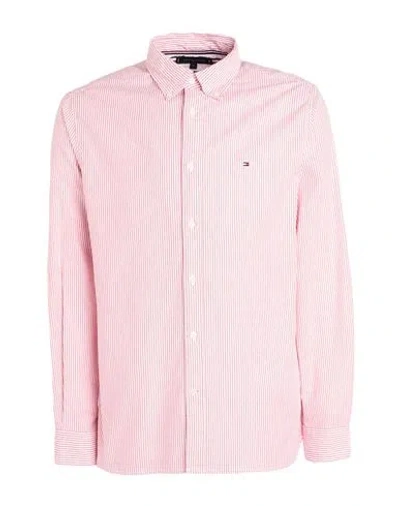Tommy Hilfiger Man Shirt Red Size S Cotton, Elastane
