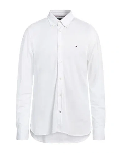 Tommy Hilfiger Man Shirt White Size L Cotton