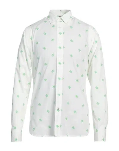 Tommy Hilfiger Man Shirt White Size L Cotton