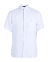 Tommy Hilfiger Man Shirt White Size L Linen In White