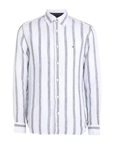 Tommy Hilfiger Man Shirt White Size L Linen
