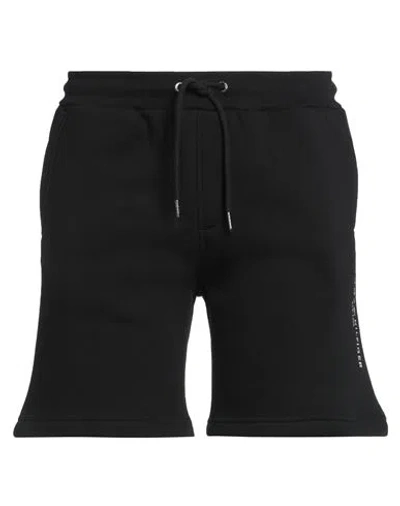 Tommy Hilfiger Man Shorts & Bermuda Shorts Black Size L Organic Cotton, Polyester