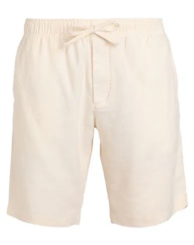 Tommy Hilfiger Man Shorts & Bermuda Shorts Cream Size 33 Linen, Polyester In White