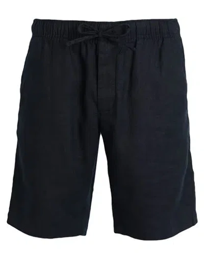 Tommy Hilfiger Man Shorts & Bermuda Shorts Midnight Blue Size 33 Linen, Polyester