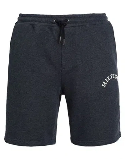 Tommy Hilfiger Man Shorts & Bermuda Shorts Navy Blue Size L Cotton