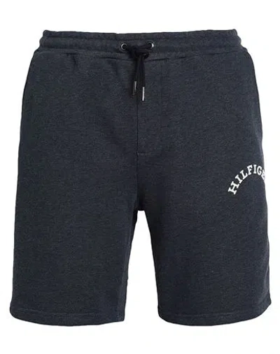 Tommy Hilfiger Man Shorts & Bermuda Shorts Navy Size M Cotton In Navy Blue