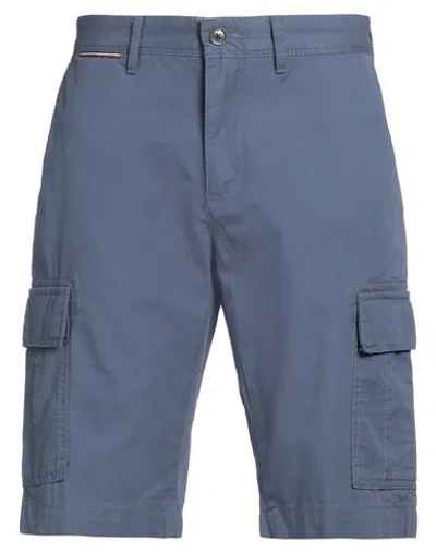 Tommy Hilfiger Man Shorts & Bermuda Shorts Slate Blue Size 29 Cotton