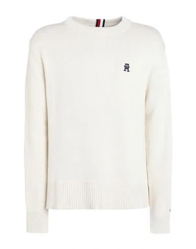 Tommy Hilfiger Man Sweater Beige Size Xl Cotton