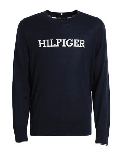 Tommy Hilfiger Man Sweater Midnight Blue Size Xl Cotton