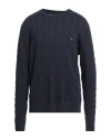 Tommy Hilfiger Man Sweater Navy Size Xs Cotton In Blue