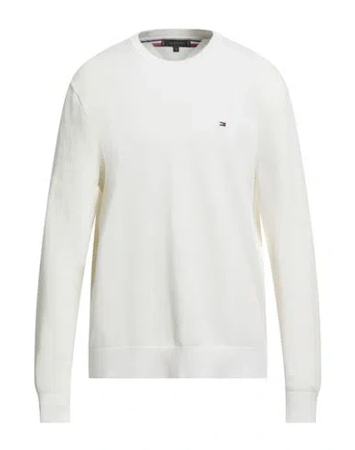 Tommy Hilfiger Man Sweater White Size Xxxl Cotton