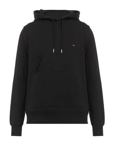 Tommy Hilfiger Man Sweatshirt Black Size L Cotton, Elastane