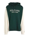 Tommy Hilfiger Man Sweatshirt Dark Green Size L Cotton In Green