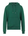 Tommy Hilfiger Man Sweatshirt Green Size M Cotton, Elastane