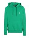 Tommy Hilfiger Man Sweatshirt Green Size L Cotton, Polyester