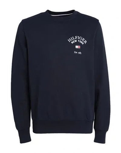 Tommy Hilfiger Man Sweatshirt Midnight Blue Size Xl Cotton