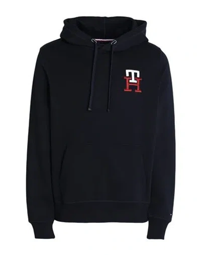 Tommy Hilfiger Man Sweatshirt Midnight Blue Size S Cotton, Polyester