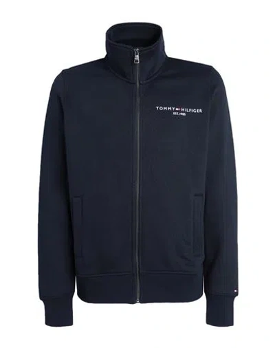 Tommy Hilfiger Man Sweatshirt Midnight Blue Size S Cotton, Polyester