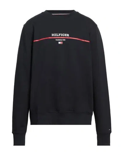 Tommy Hilfiger Man Sweatshirt Midnight Blue Size Xs Cotton