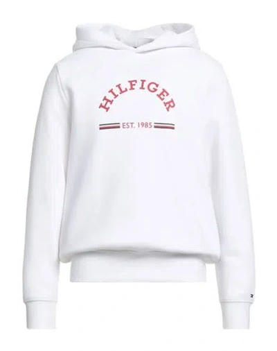 Tommy Hilfiger Man Sweatshirt White Size M Cotton, Polyester