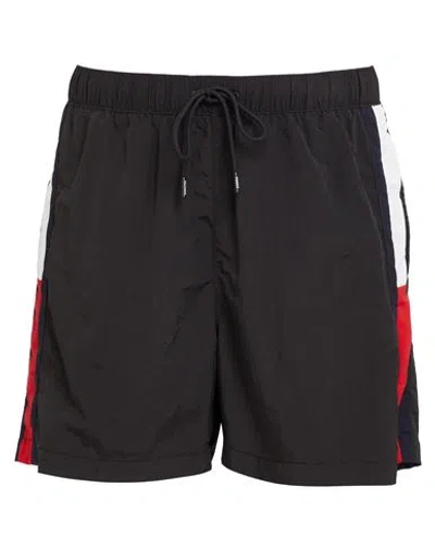 Tommy Hilfiger Man Swim Trunks Black Size M Polyester