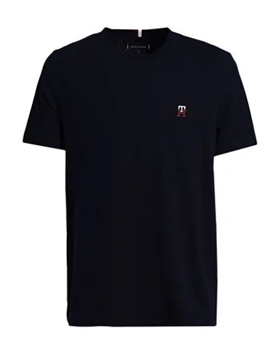 Tommy Hilfiger Man T-shirt Midnight Blue Size Xl Cotton