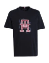 Tommy Hilfiger Man T-shirt Navy Blue Size Xl Cotton